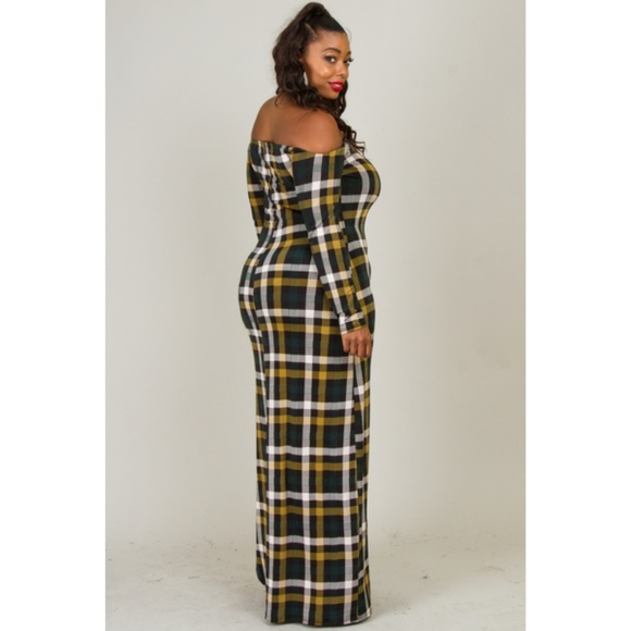 OFF SHOULDERS LONG SLEEVE MAXI DRESS - Picture 3 of 6